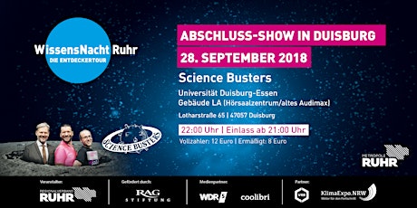 Hauptbild für Abschluss-Show der WissensNacht Ruhr: SCIENCE BUSTERS - Warum landen Asteroiden immer in Kratern?