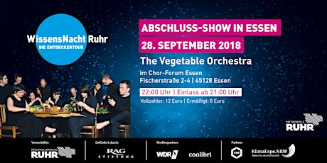 Hauptbild für Abschluss-Show der WissensNacht Ruhr: THE VEGETABLE ORCHESTRA „Onionoise“