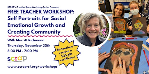 Free Teacher Workshop: Self Portraits for Social Emotional Growth primary image