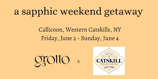 grotto x Catskill Provisions sapphic getaway