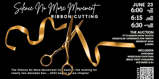 Silence No More Movement Ribbon Cutting