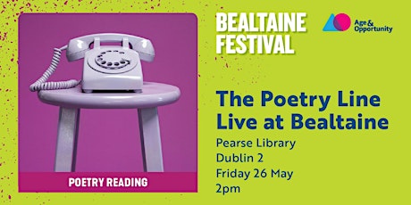 Image principale de The Poetry Line Live  | Bealtaine Festival