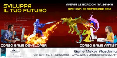 Game Maker Academy - Open Day 2018 Game Maker Academy - Open Day 2018