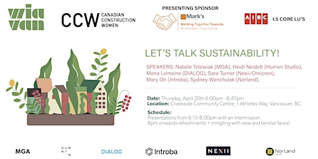 Imagen principal de Let's Talk Sustainability by WIA x CCW