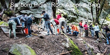 Sanborn County Park Indian  Rock Earth Day 2023 Adopt-a-Crag