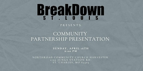 Imagen principal de BreakDown STL Community Partnership Presentation
