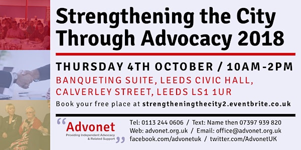 Strengthening the City Through Advocacy 2018