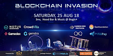 Blockchain Invasion Live! 25 August 2018 Singapore  primary image