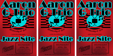 (Free) Jazz  show tonight (Aaron G Trio) primary image