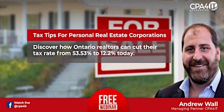 Tax Tips For Personal Real Estate Corporations