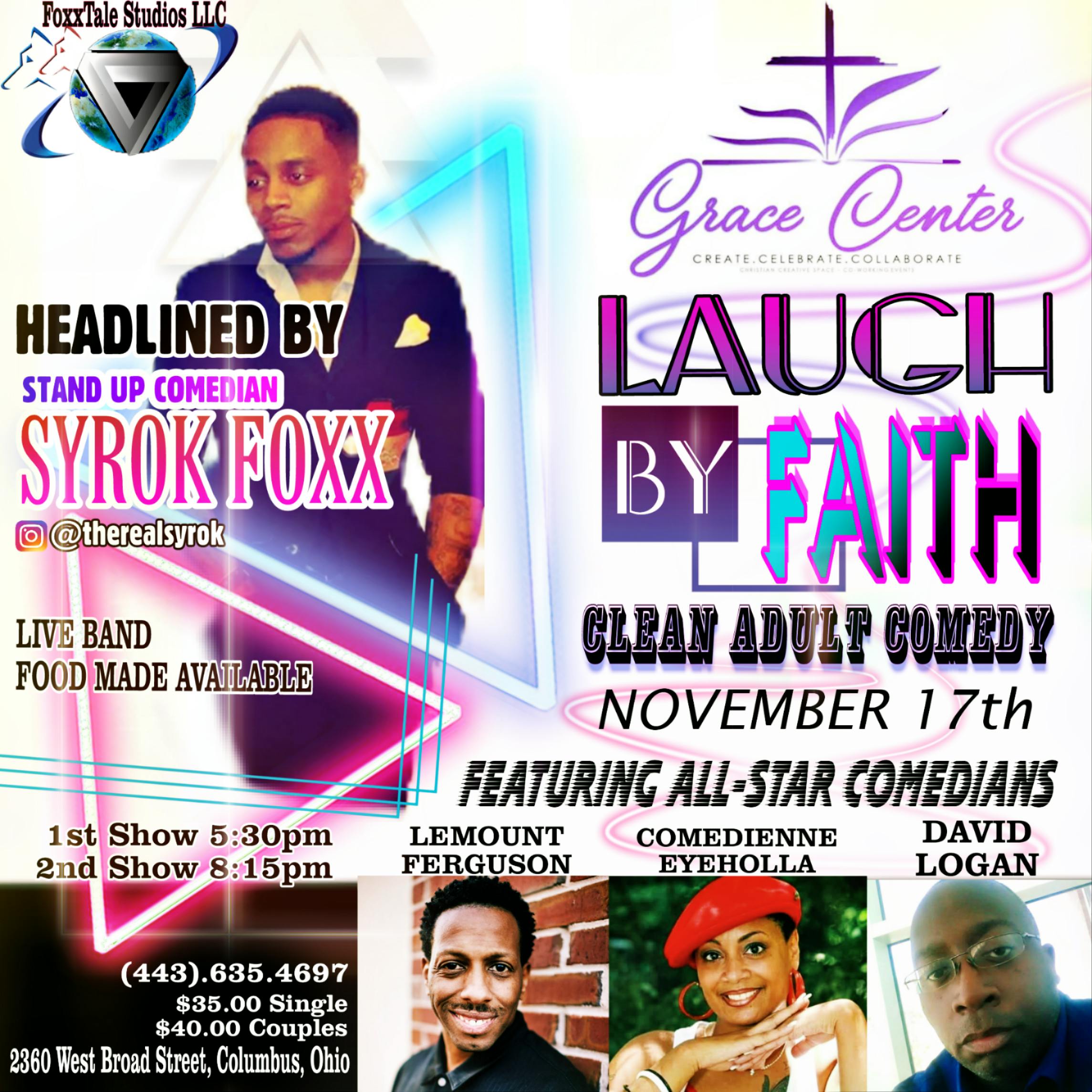 Live At The Grace Center Of Greater Colimbus Laugh By Faith