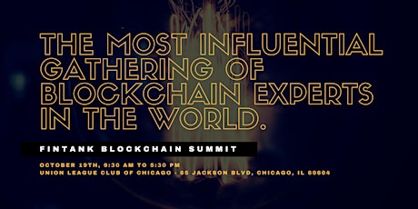 FinTank's Blockchain Summit 2018 primary image