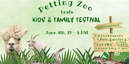 Petting Zoo Hosts Kids & Family Festival  primärbild