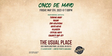 Imagem principal de 21+/ Cinco De Mayo | The Usual Place [Las Vegas, NV]