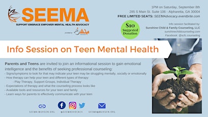 Atlanta - Info Session on Teen Mental Health primary image
