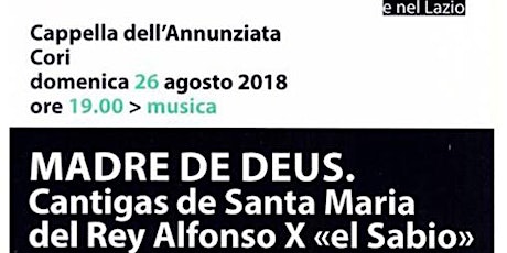 Immagine principale di Madre De Deus. ArtCity arriva a Cori con il concerto di musica antica dei Micrologus 