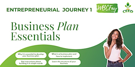 ENTREPRENEURIAL JOURNEY 1/ Business Plan Essentials