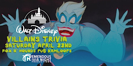 Disney Villains Trivia Night at Fox'n Hounds Pub Kamloops!