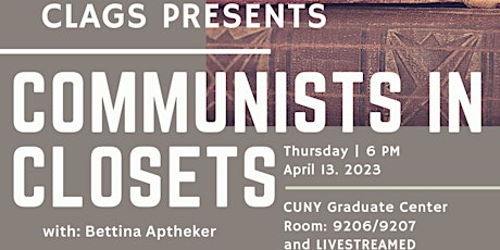 Imagen principal de Communists in Closets: Bettina Aptheker in dialogue with Sarah Schulman