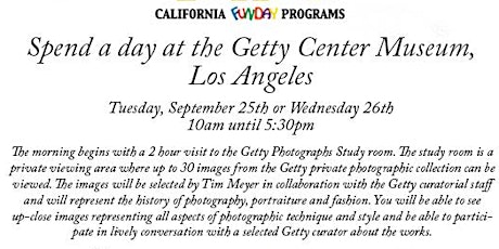 A Day at the Getty Center Museum - Wednesday Option primary image