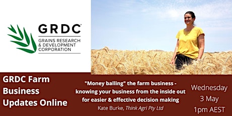 Imagen principal de National Livestream - "Money balling" the farm business, Kate Burke