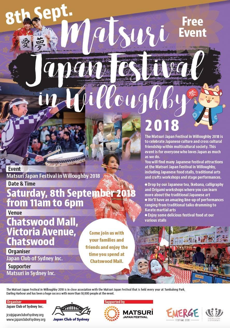 Matsuri Japan Festival in Willoughby 2018