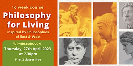 Imagem principal do evento Course: Philosophy For Living (first 2 classes free)