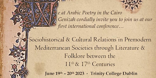 Sociohistorical & Cultural Relations in Premodern Mediterranean Societies primary image