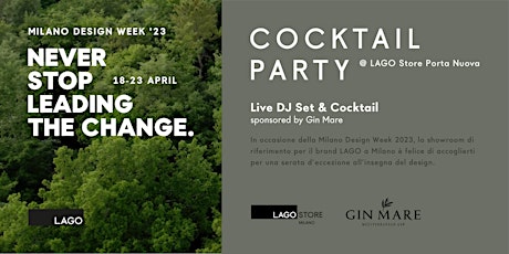 Cocktail Party @ LAGO Store Porta Nuova  - MDW23 primary image