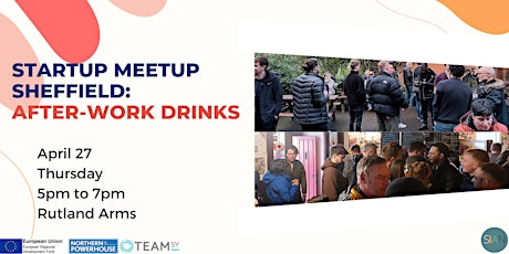 Image principale de Startup Meetup Sheffield: After-work Drinks