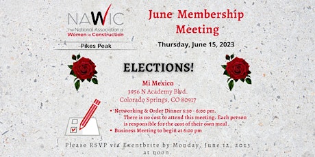NAWIC Pikes Peak Chapter 356- June Membership Meeting