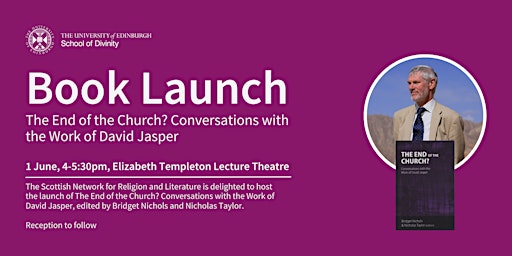 Launch: The End of the Church? Conversations with the work of David Jasper primary image