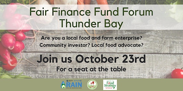 Fair Finance Fund Fall Forum: Thunder Bay