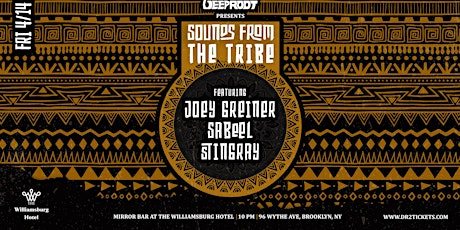 Imagem principal do evento Sounds From The Tribe ft. Joey Greiner, Sabeel, Stingray