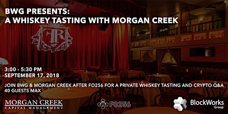 A Whiskey Tasting with Morgan Creek primary image