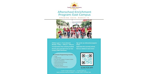 Free After School Enrichment Program primary image