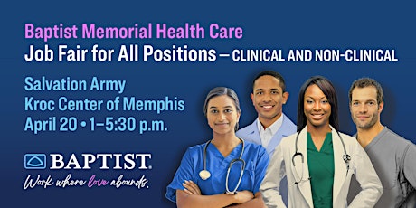 Baptist Memorial Health Care Job Fair primary image