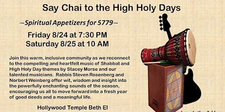 Rhythm & Blues Meets Hebrew & Jews  at Hollywood Temple Beth El’s Open House Shabbat  primary image