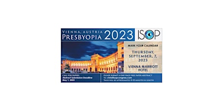 International Society of Presbyopia- PRESBYOPIA 2023 primary image