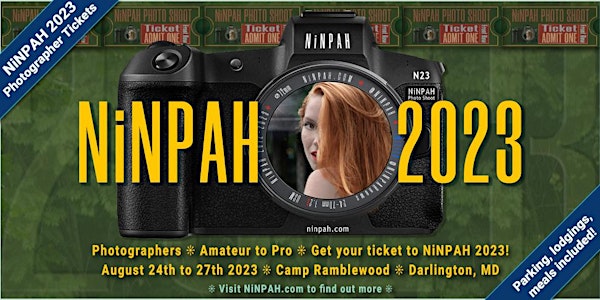 NiNPAH 2023 Photographer Tickets - all days!