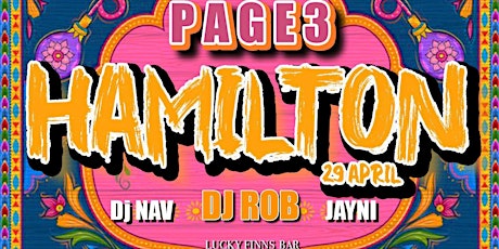 PAGE3 HAMILTON - Bollywood Party primary image