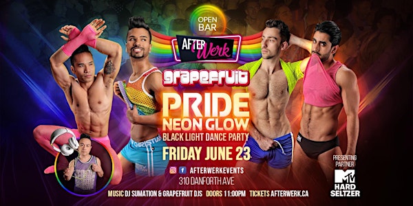 After Werk Grapefruit Open Bar Neon Glow Pride Party
