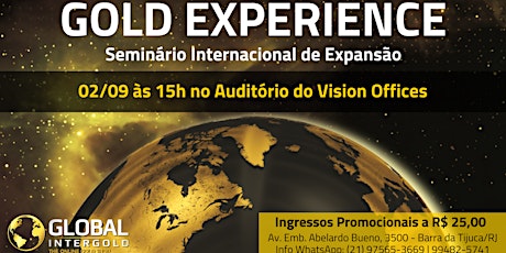 Imagem principal do evento GOLD EXPERIENCE - Seminário Internacional de Expansão Global Intergold