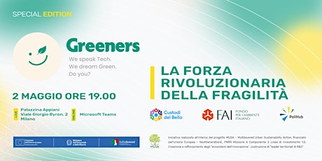 Imagen principal de Greeners special edition - La forza della fragilità