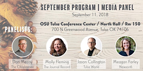 SMPS Oklahoma: September Program - Media Panel primary image