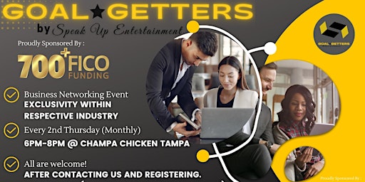 Goal-Getters Business Networking Dinner (Business Networking Event) primary image