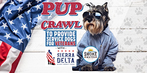 Imagen principal de PUP CRAWL - Dog Walk in Okauchee to Help Veterans and Service Dogs