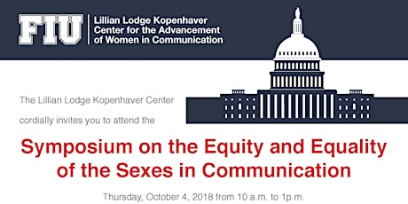 Symposium on the Equity and Equality of the Sexes in Communication primary image