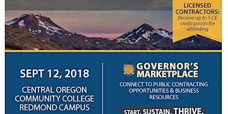 Connect to Public Contracting Opportunities & Business Resources at Governor's Marketplace  | Central Oregon Edition  primary image