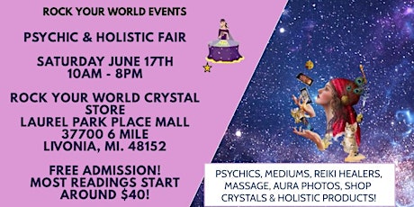 Psychic & Holistic 1 Day Fair in Livonia!